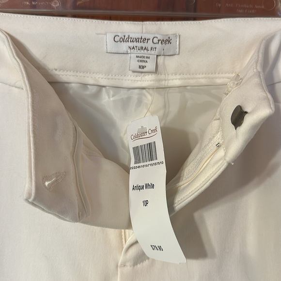 Antique white fully lined dress pants - Coldwater Creek - Picture 2 of 3